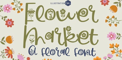 PN Flower Market Font Poster 1