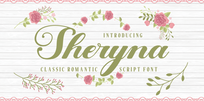 Sheryna Font Poster 1