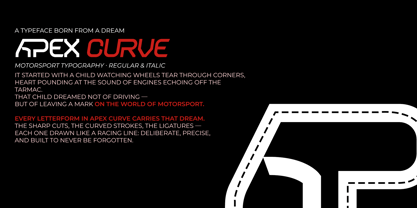 Apex Curve Font Poster 2