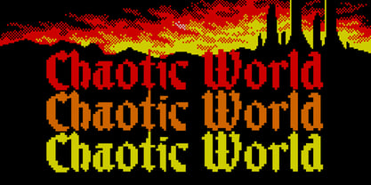 Blackbit Pixelated Font Poster 7