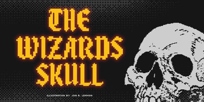 Blackbit Pixelated Font Poster 8