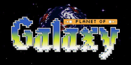 Blackbit Pixelated Font Poster 5