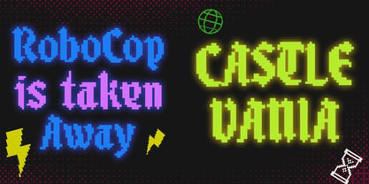 Blackbit Pixelated Font Poster 9