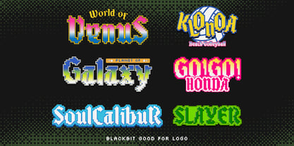 Blackbit Pixelated Font Poster 2