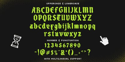 Blackbit Pixelated Font Poster 3