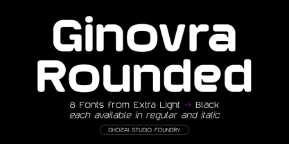 Ginovra Rounded Font Poster 1