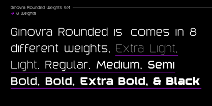 Ginovra Rounded Font Poster 3