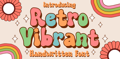 Retro Vibrant Font Poster 1