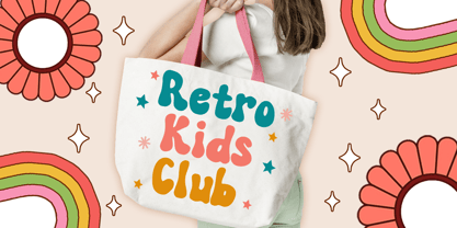 Retro Vibrant Font Poster 3
