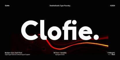 Clofie Font Poster 1