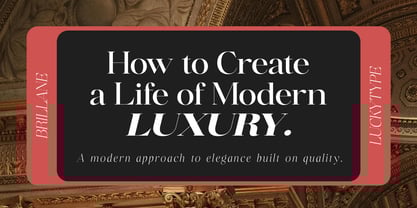 Brillane Serif Font Poster 12