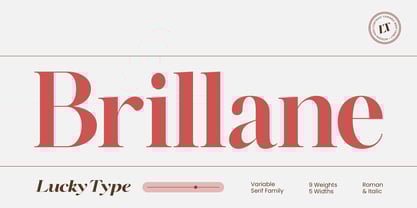 Brillane Serif Font Poster 1