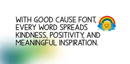 Good Cause Font Poster 4