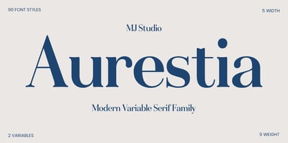Aurestia Font Poster 1