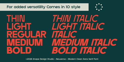 Neuversa Font Poster 6
