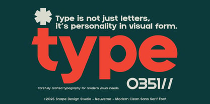Neuversa Font Poster 11