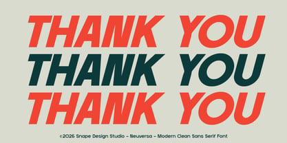Neuversa Font Poster 12