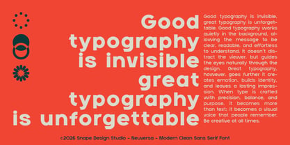 Neuversa Font Poster 8