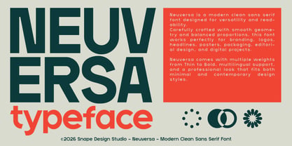 Neuversa Font Poster 2