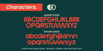 Neuversa Font Poster 3