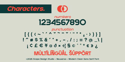 Neuversa Font Poster 4