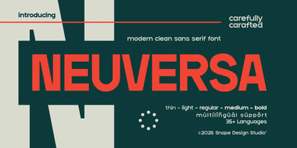 Neuversa Font Poster 1