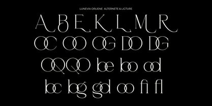 Lunévia Orliene Font Poster 6