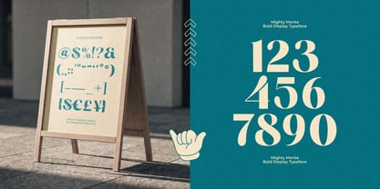 Mighty Monte Font Poster 14