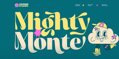 Mighty Monte Font Poster 1