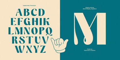 Mighty Monte Font Poster 7