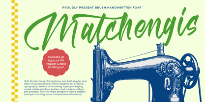 Matchengis Font Poster 1