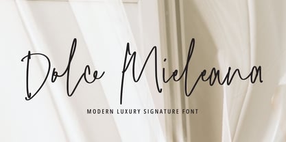 Dolce Mieleana Signature Font Poster 1