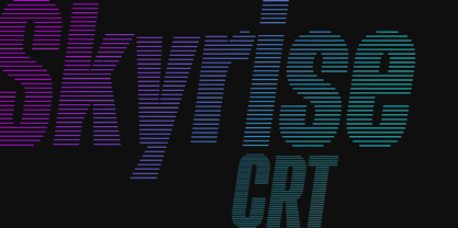 Skyrise CRT Font Poster 1
