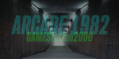 Skyrise CRT Font Poster 2