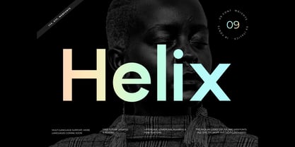 Helix Sans Font Poster 1