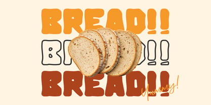 Yummy Chunk Font Poster 2