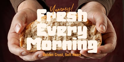 Yummy Chunk Font Poster 3
