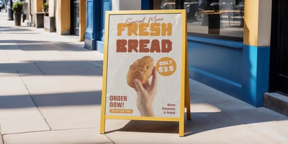 Yummy Chunk Font Poster 4