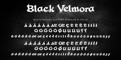 Black Velmora Font Poster 7