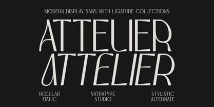 Attelier Font Poster 1