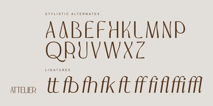 Attelier Font Poster 7
