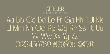 Attelier Font Poster 6