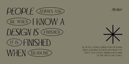 Attelier Font Poster 10