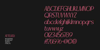 Attelier Font Poster 8