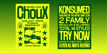 Konsumed Font Poster 5
