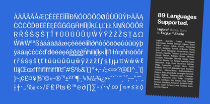 Vegora Font Poster 12