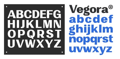 Vegora Font Poster 11