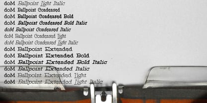 DOM Ballpoint Serif Font Poster 1