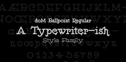 DOM Ballpoint Serif Font Poster 6