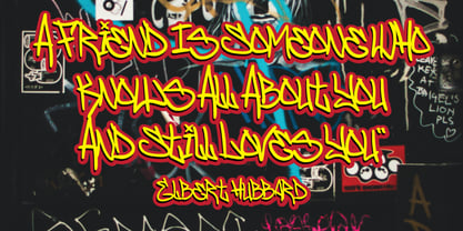 Kroasline Graffiti Font Poster 7